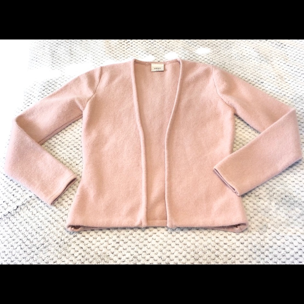 Light Pink 62% Wool Cardigan